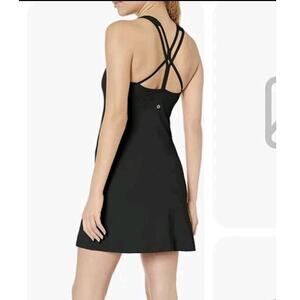 Core 10 Women's Spectrum Built-in Bra Sports Dress Black Activewear summer style